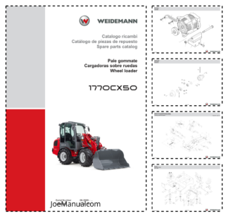 Weidemann 1770CX50 Wheel Loader Parts Catalog SN 06.2008- IT ES EN