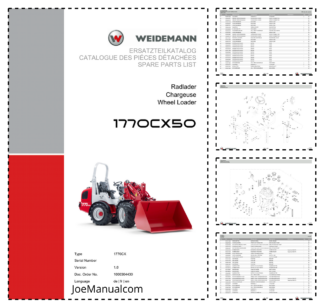 Weidemann 1770CX50 Wheel Loader Parts Catalog v1.0 DE FR EN 10000304430