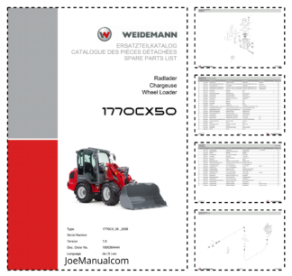 Weidemann 1770CX50 Wheel Loader Parts Catalog v1.0 DE FR EN