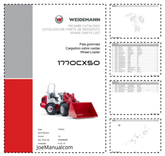 Weidemann 1770CX50 Wheel Loader Parts Catalog v1.0 IT ES EN 10000326038