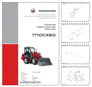Weidemann 1770CX50 Wheel Loader Parts Catalog v1.0 IT ES EN