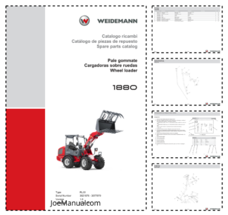 Weidemann 1880 Wheel Loader Parts Catalog SN 3021076-3077879 v1.0 IT ES EN