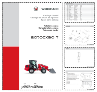 Weidemann 2070CX50 T Telescopic Loader Parts Catalog SN 06.2008- IT ES EN