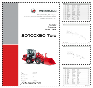 Weidemann 2070CX50 Telescopic Loader Parts Catalog v1.0 DE FR EN