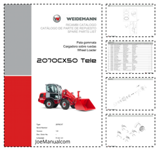 Weidemann 2070CX50 Telescopic Loader Parts Catalog v1.0 IT ES EN