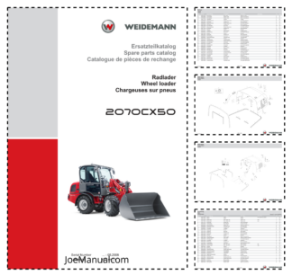 Weidemann 2070CX50 Wheel Loader Parts Catalog SN -05.2008 DE EN FR