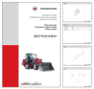 Weidemann 2070CX50 Wheel Loader Parts Catalog SN -05.2008 IT ES EN