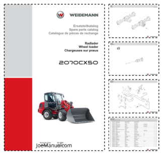 Weidemann 2070CX50 Wheel Loader Parts Catalog SN 06.2008- DE EN FR