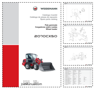 Weidemann 2070CX50 Wheel Loader Parts Catalog SN 06.2008- IT ES EN