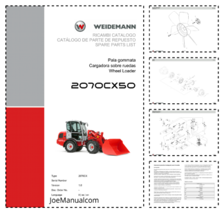Weidemann 2070CX50 Wheel Loader Parts Catalog v1.0 IT ES EN