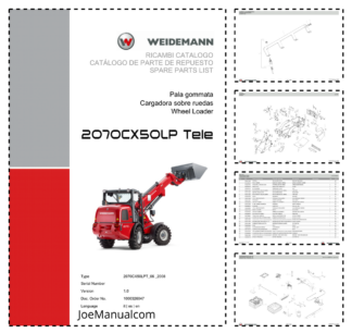 Weidemann 2070CX50LP Telescopic Loader Parts Catalog v1.0 IT ES EN 10000326047