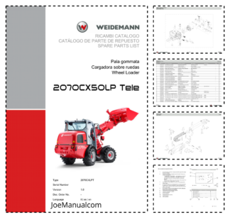 Weidemann 2070CX50LP Telescopic Loader Parts Catalog v1.0 IT ES EN