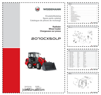Weidemann 2070CX50LP Wheel Loader Parts Catalog SN 05.2008- DE EN FR 10000326043