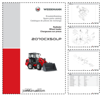 Weidemann 2070CX50LP Wheel Loader Parts Catalog SN -05.2008 DE EN FR