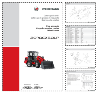 Weidemann 2070CX50LP Wheel Loader Parts Catalog SN 05.2008- IT ES EN 10000326041