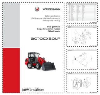 Weidemann 2070CX50LP Wheel Loader Parts Catalog SN 05.2008- IT ES EN