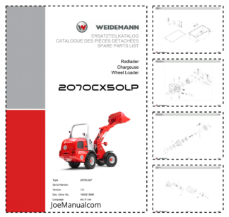 Weidemann 2070CX50LP Wheel Loader Parts Catalog v1.0 DE FR EN
