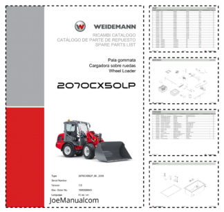 Weidemann 2070CX50LP Wheel Loader Parts Catalog v1.0 IT ES EN
