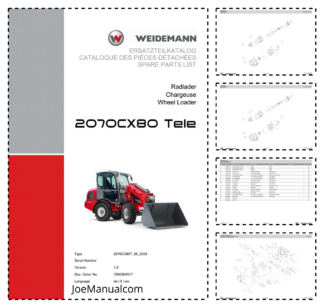 Weidemann 2070CX80 Telescopic Loader Parts Catalog v1.0 DE FR EN 10000304517