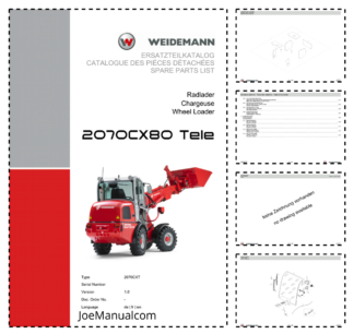 Weidemann 2070CX80 Telescopic Loader Parts Catalog v1.0 DE FR EN