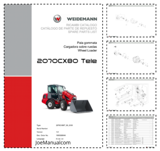 Weidemann 2070CX80 Telescopic Loader Parts Catalog v1.0 IT ES EN 10000326046