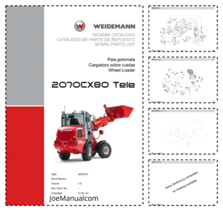 Weidemann 2070CX80 Telescopic Loader Parts Catalog v1.0 IT ES EN