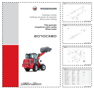 Weidemann 2070CX80 Wheel Loader Parts Catalog SN 06.2008- IT ES EN
