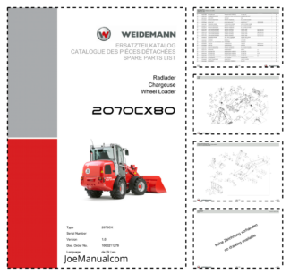 Weidemann 2070CX80 Wheel Loader Parts Catalog v1.0 DE FR EN 10000211278