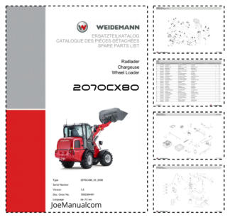 Weidemann 2070CX80 Wheel Loader Parts Catalog v1.0 DE FR EN