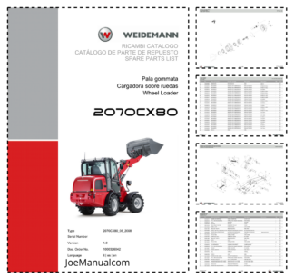 Weidemann 2070CX80 Wheel Loader Parts Catalog v1.0 IT ES EN
