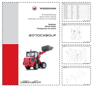 Weidemann 2070CX80LP Wheel Loader Parts Catalog SN -05.2008 DE EN FR