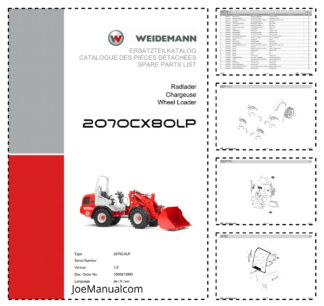 Weidemann 2070CX80LP Wheel Loader Parts Catalog v1.0 DE FR EN