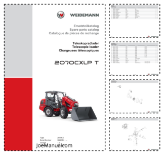 Weidemann 2070CXLP T Telescopic Loader Parts Catalog SN 3026784- v1.0 DE EN FR