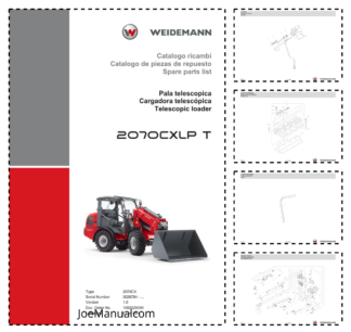 Weidemann 2070CXLP T Telescopic Loader Parts Catalog SN 3026784 v1.0 IT ES EN 10000328090
