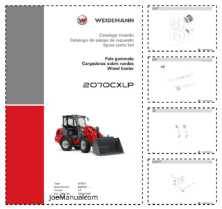 Weidemann 2070CXLP Wheel Loader Parts Catalog SN 3026753- v1.0 IT ES EN 2019