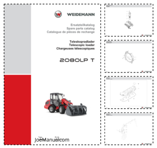 Weidemann 2080LP T Telescopic Loader Parts Catalog DE EN FR