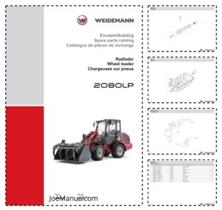 Weidemann 2080LP Wheel Loader Parts Catalog DE EN FR