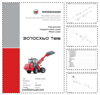 Weidemann 3070CX60 Telescopic Loader Parts Catalog v1.0 IT ES EN 06.2008