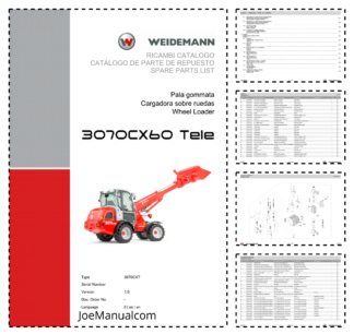 Weidemann 3070CX60 Telescopic Loader Parts Catalog v1.0 IT ES EN