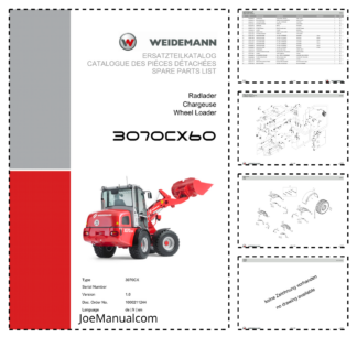 Weidemann 3070CX60 Wheel Loader Parts Catalog v1.0 DE FR EN 10000211244