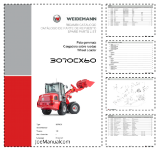 Weidemann 3070CX60 Wheel Loader Parts Catalog v1.0 IT ES EN 2