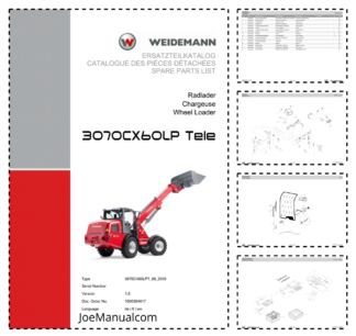 Weidemann 3070CX60LP Telescopic Loader Parts Catalog v1.0 DE FR EN