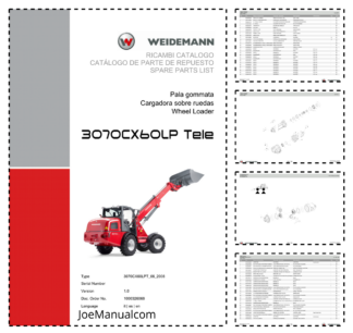 Weidemann 3070CX60LP Telescopic Loader Parts Catalog v1.0 IT ES EN