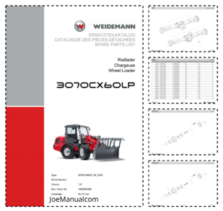 Weidemann 3070CX60LP Wheel Loader Parts Catalog v1.0 DE FR EN