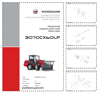 Weidemann 3070CX60LP Wheel Loader Parts Catalog v1.0 IT ES EN 10000326063