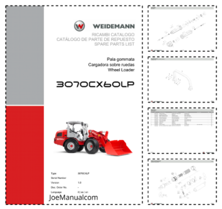 Weidemann 3070CX60LP Wheel Loader Parts Catalog v1.0 IT ES EN -