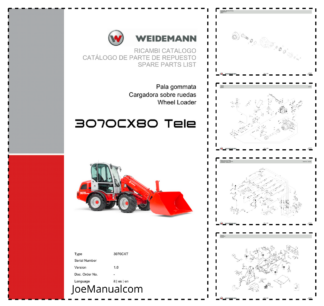 Weidemann 3070CX80 3070CXT Telescopic Loader Parts Catalog v1.0 IT ES EN