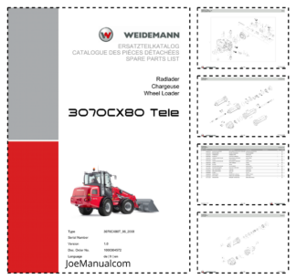 Weidemann 3070CX80 Telescopic Loader Parts Catalog v1.0 DE FR EN 06.2008