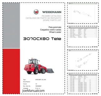 Weidemann 3070CX80 Telescopic Loader Parts Catalog v1.0 IT ES EN 06.2008