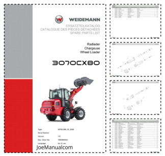 Weidemann 3070CX80 Wheel Loader Parts Catalog v1.0 DE FR EN